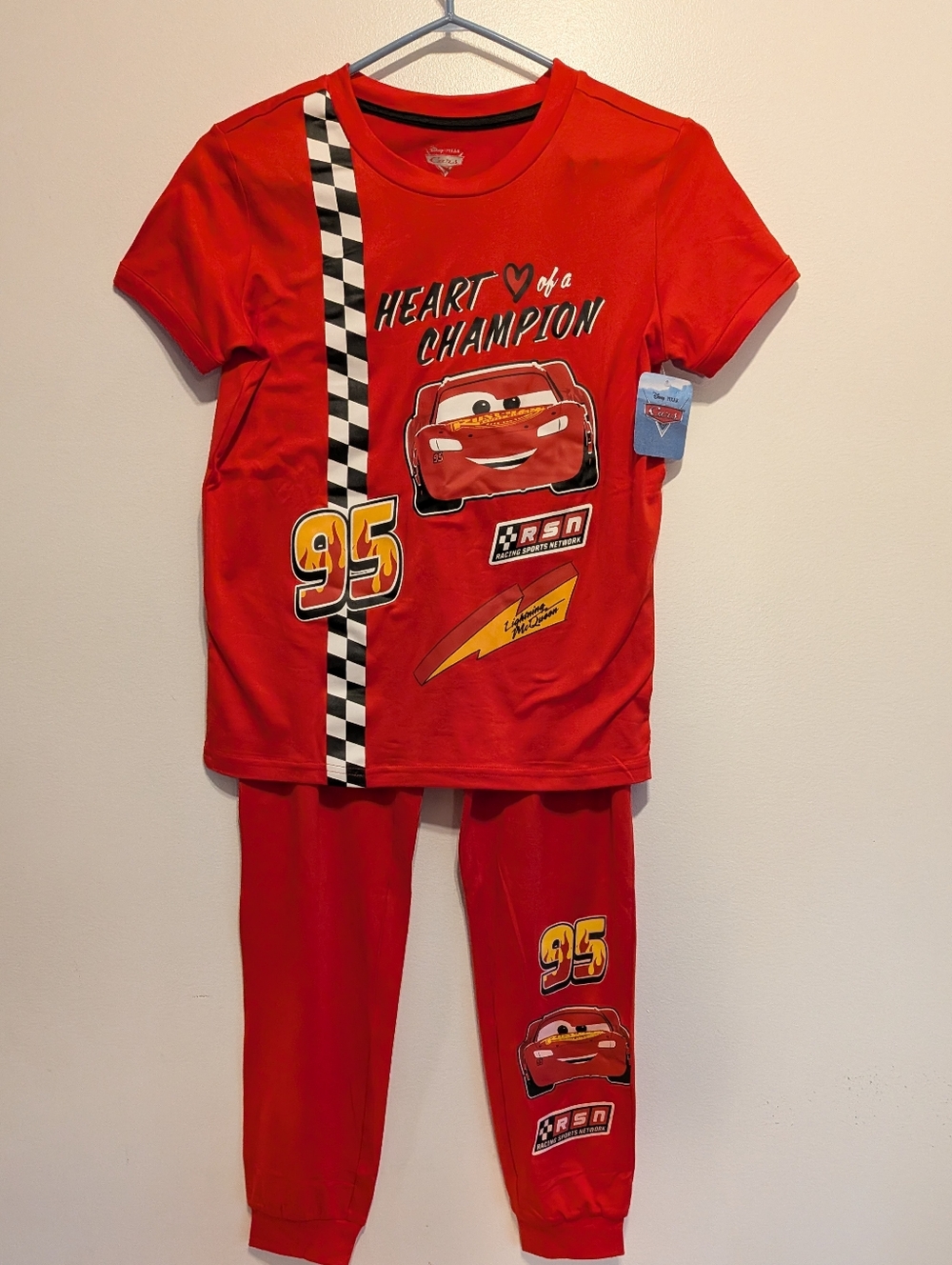 Disney Cars Red 'Heart of a Champion' Kids Pajama Set